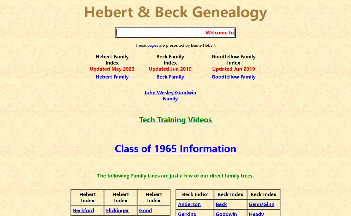 Hebert and Beck Web site