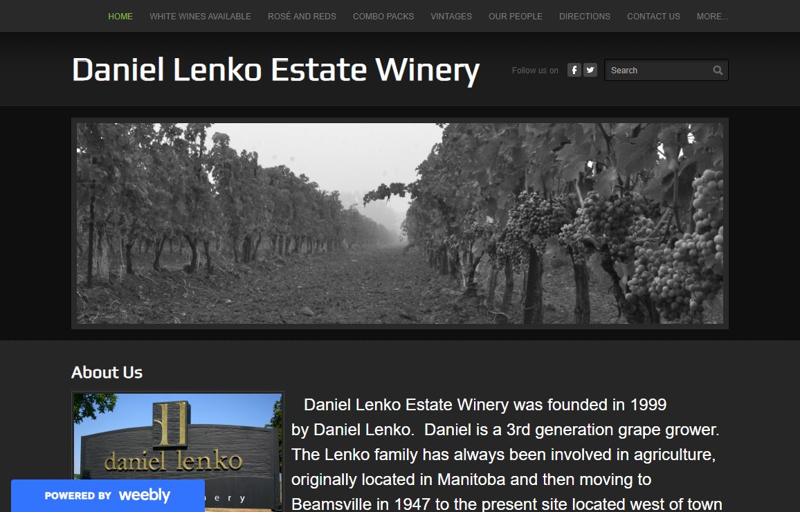 Daniel Lenko Estate Winery - Home