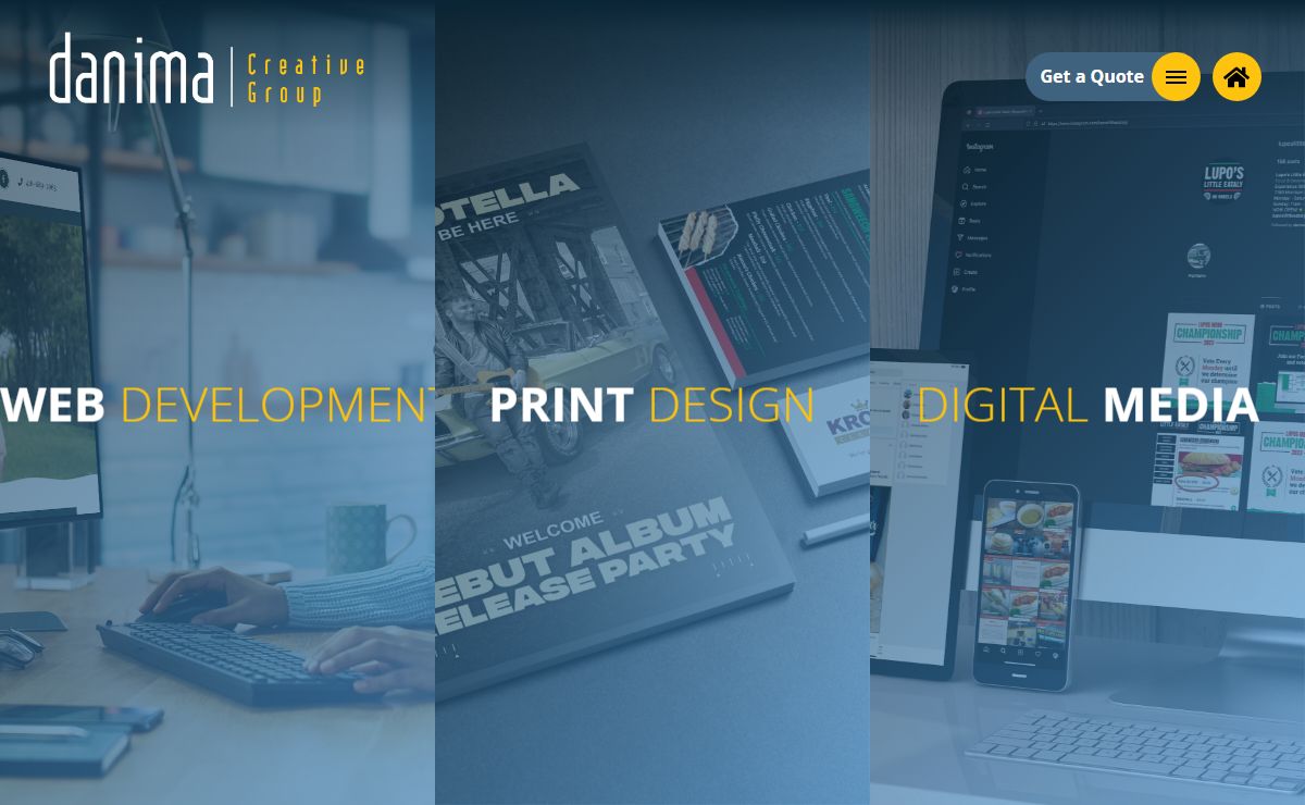 Niagara Web Design, Niagara Social Media, Niagara Print Design - DANIMA Creative Group - Niagara Web Design, Niagara Falls Web Design