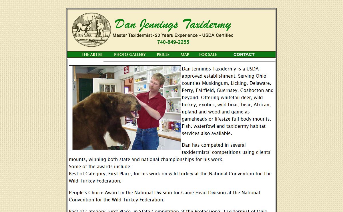 Dan Jennings Taxidermy - photo gallery