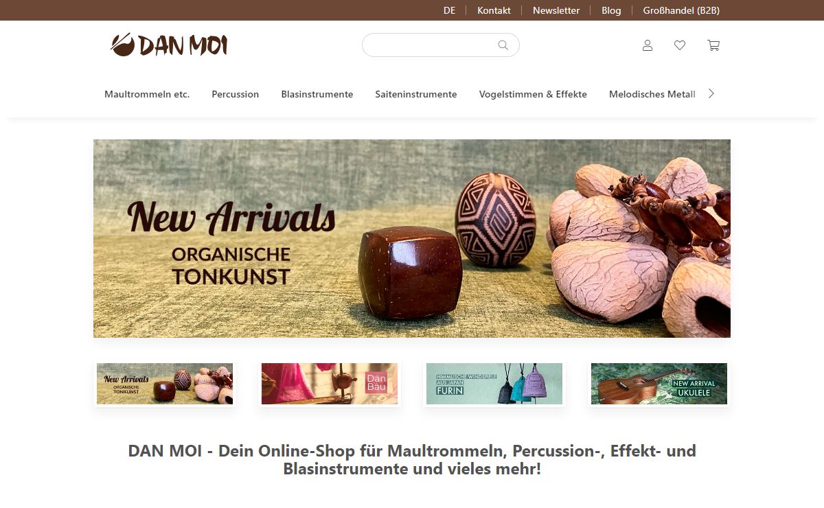 DAN MOI Maultrommel Online Shop ♫ Kalimba, Klangschalen, Percussion