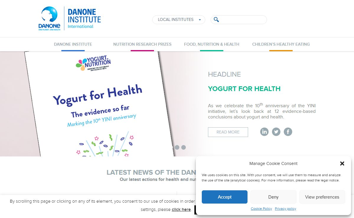 Health & Nutrition information and research - Danone Institute International
