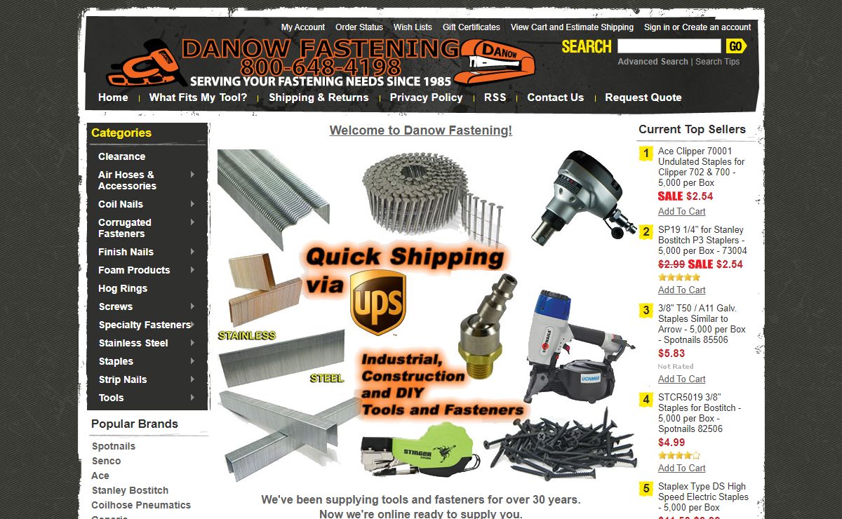 Nails, Staples, Tools & Accessories | Danow Fastening