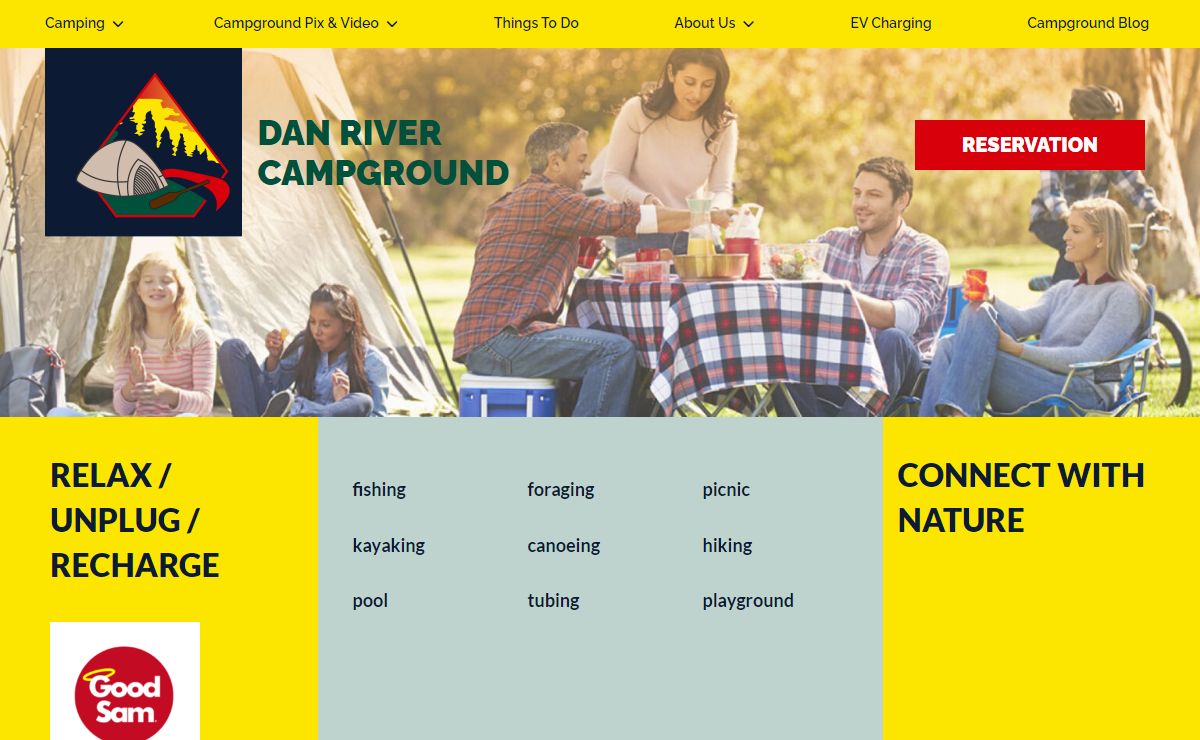Dan River Campground in Stoneville, NC
