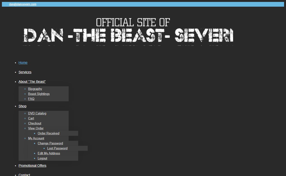 Welcome to the Cave of Dan ~The Beast~ Severn