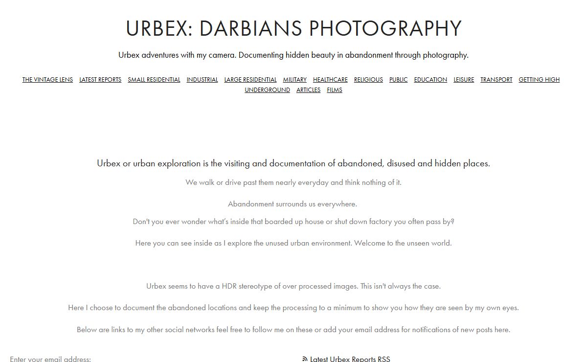 Urbex: Darbians Photography