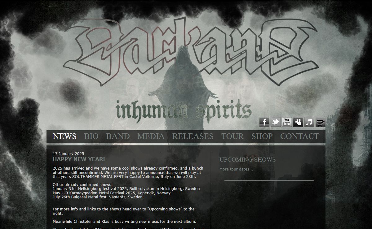 www.Darkane.com - The official Darkane website