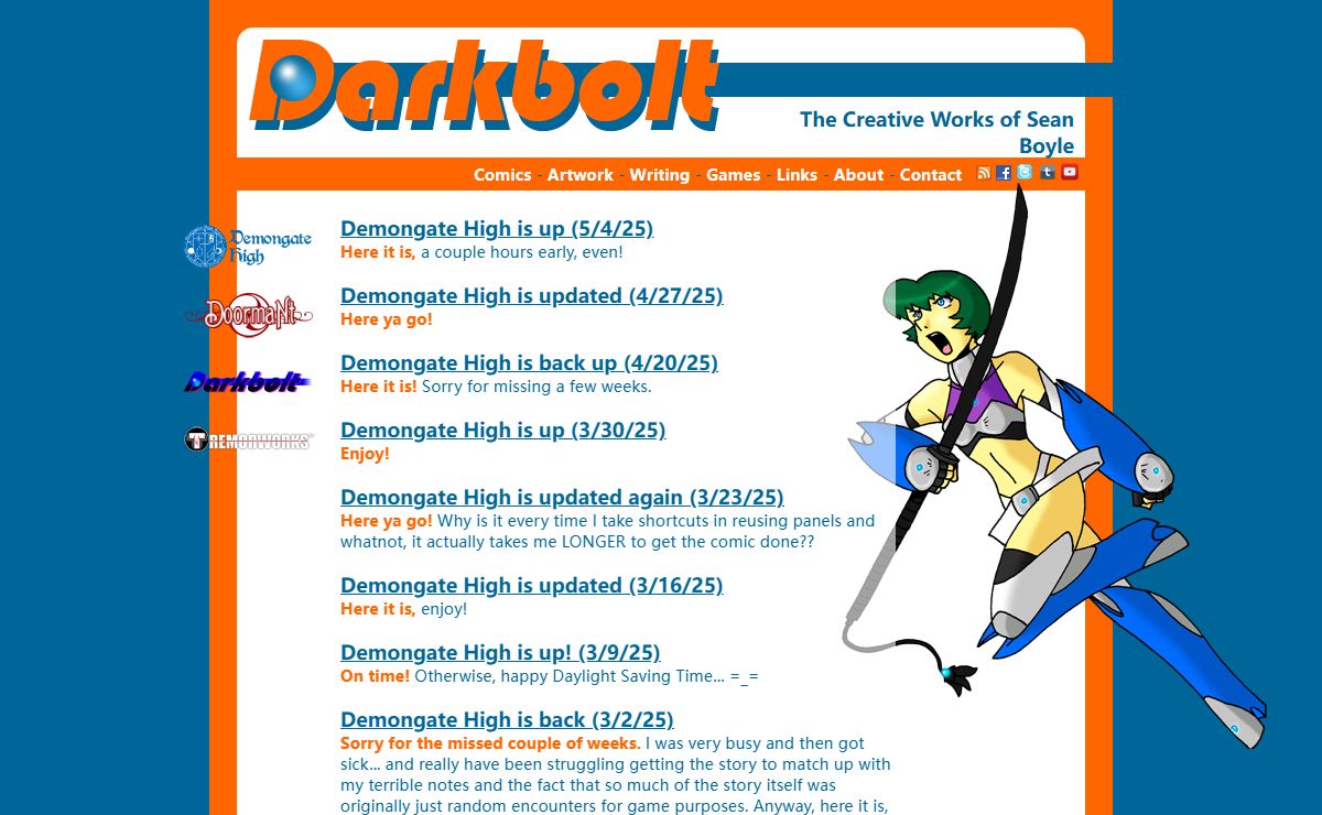 Darkbolt: The Creative Works of Sean Boyle