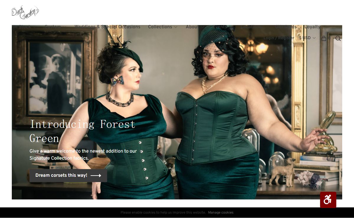 Custom Made Corsetry, Couture & Bridal Clothing, Lingerie & Loungewear | San Francisco, New Orleans - Dark Garden Unique Corsetry, Inc.