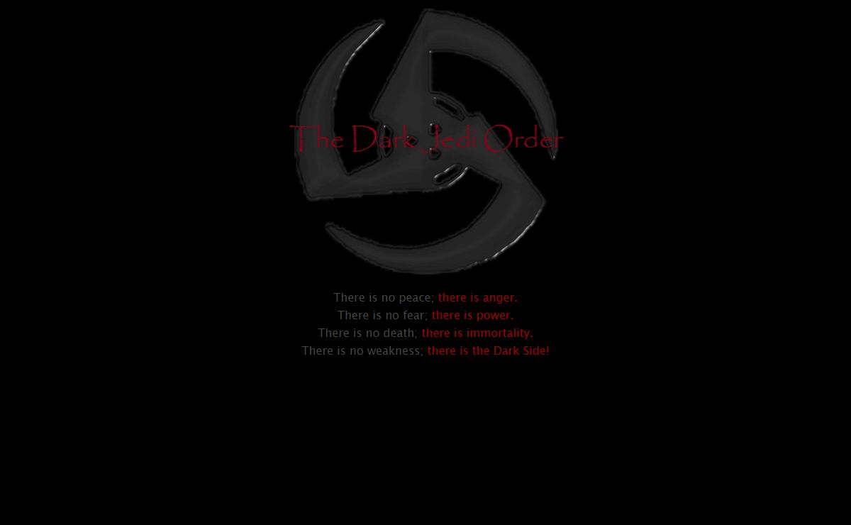 The Dark Jedi Order
