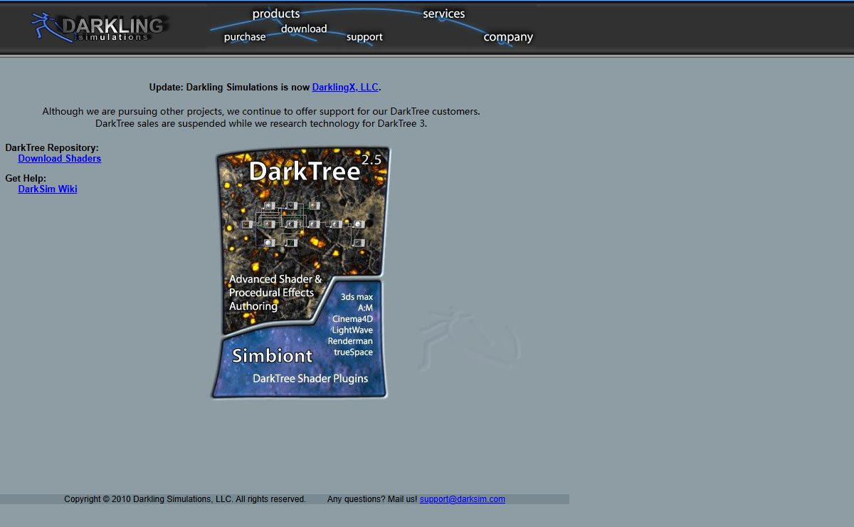 Darkling Simulations Home