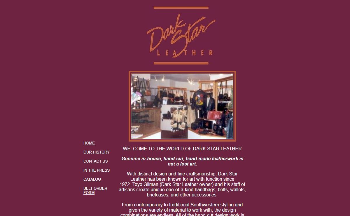 Welcome to Dark Star Leather in Tucson, Arizona!