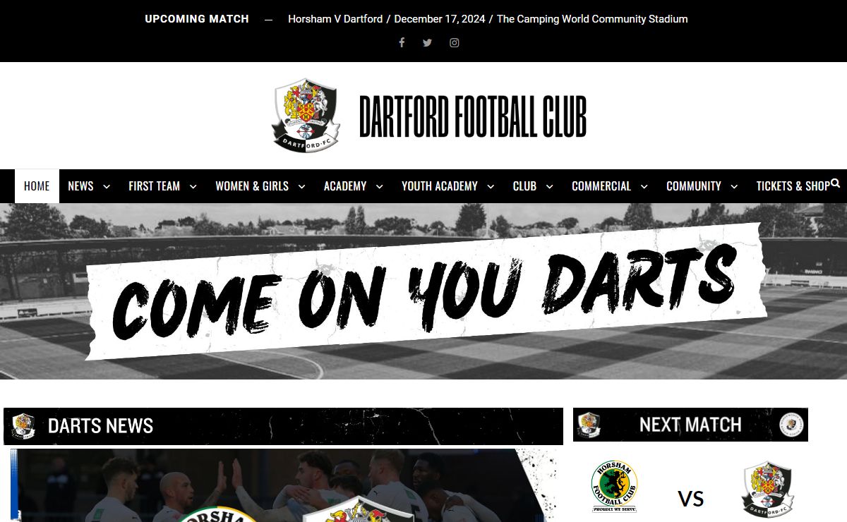 Dartford FC Official Website | Bericote Powerhouse Princes Park