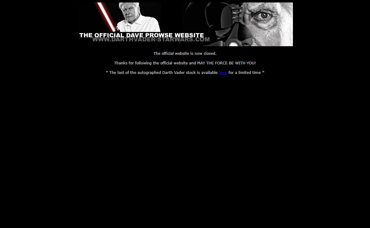 The Official Dave Prowse Website