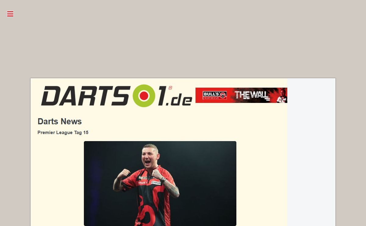 Darts 1 | Dart News | Dart Technik | Training | Mental