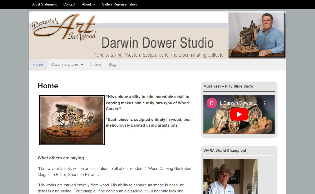 Darwin Dower - Western Wood Sculptor