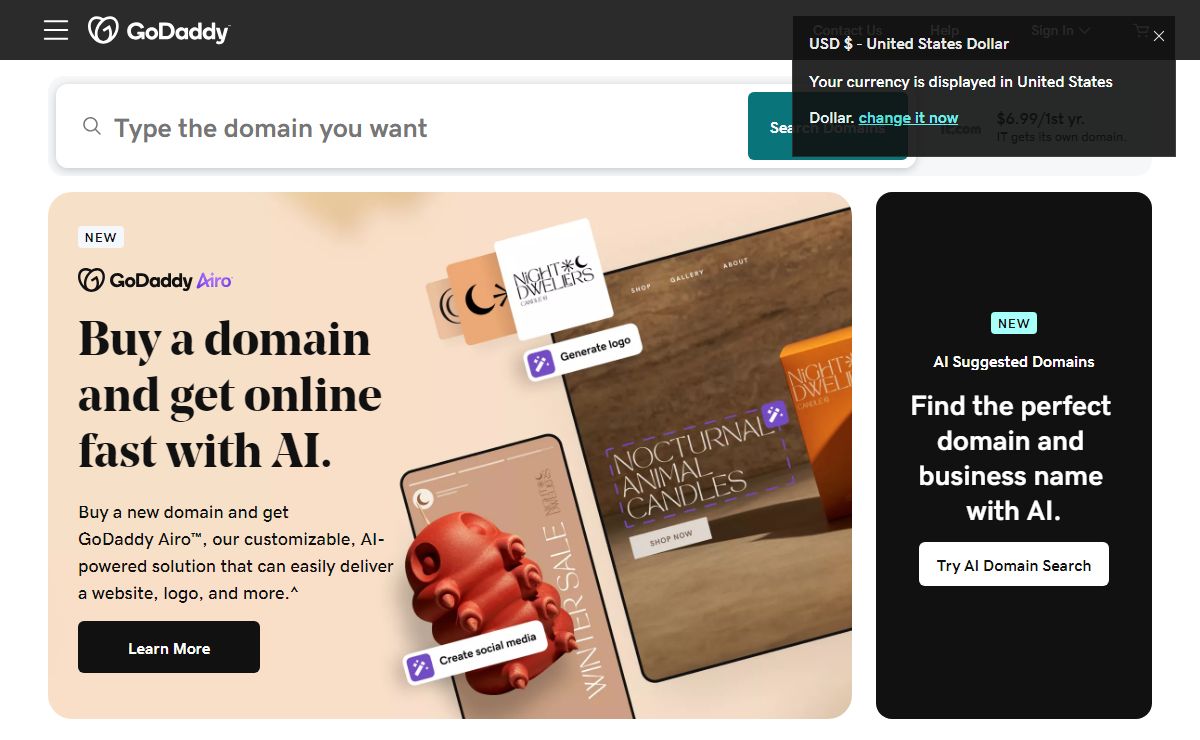 Domain Names, Websites, Hosting & Online Marketing Tools - GoDaddy SG
