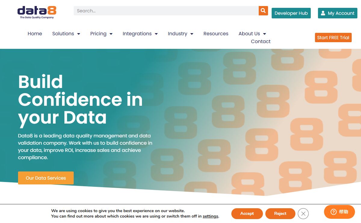 Data8: Data Quality Management Experts | Data Quality Tools