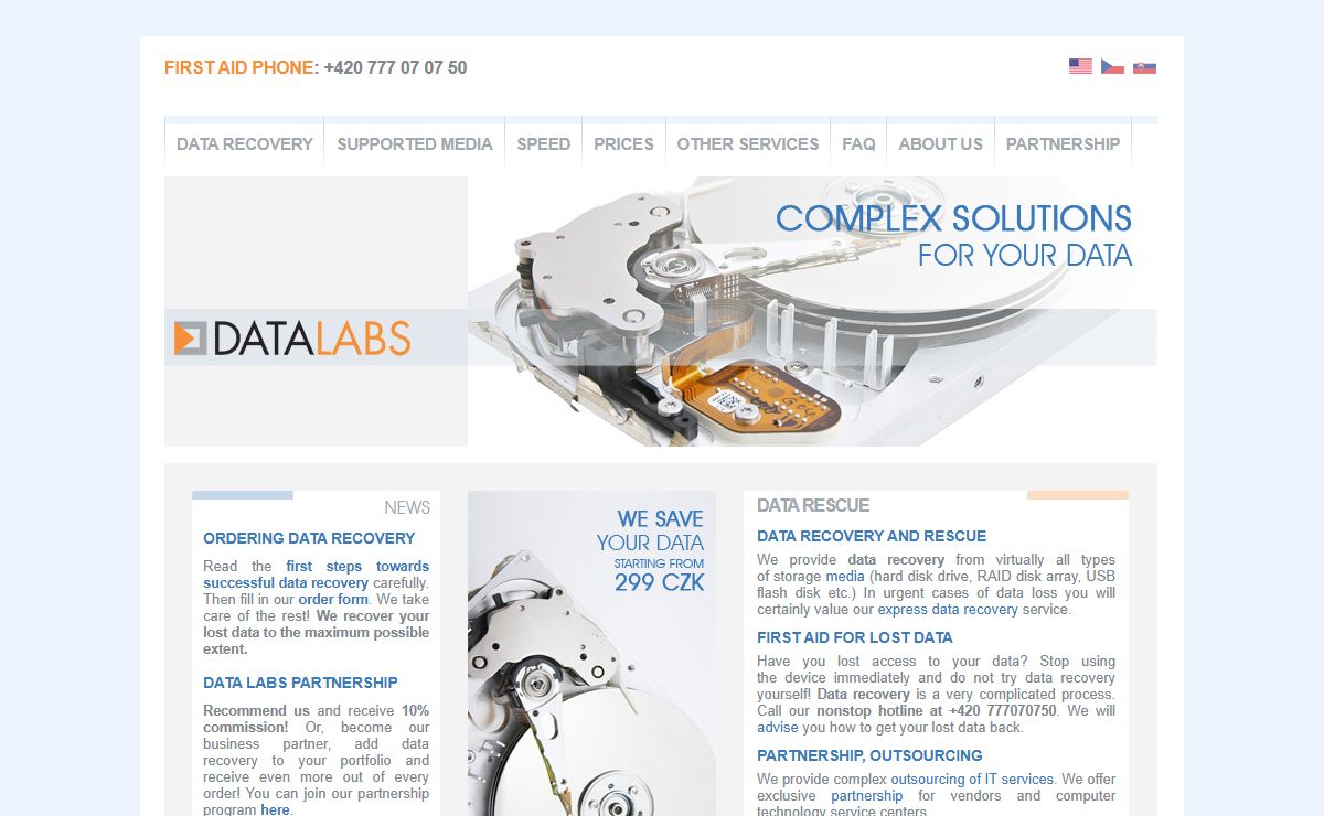 Data Labs - Data Recovery and Rescue | Data Labs s.r.o.