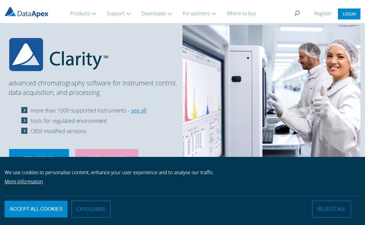 Clarity - advanced chromatography software for instrument control, data acquisition and processing | DataApex