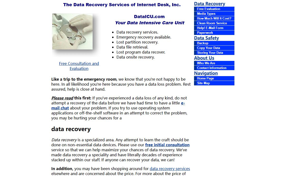 Data Recovery Services, Lost Data Retrieval, Drive Recovery