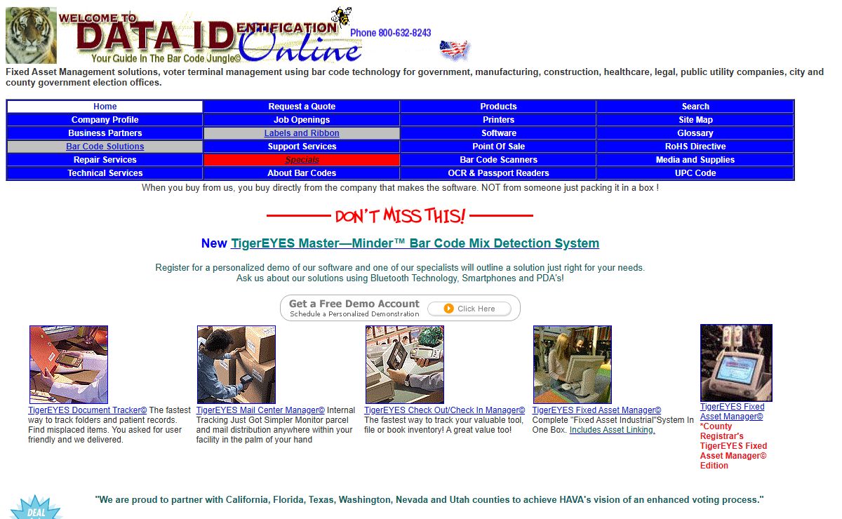 Passport Readers | BarCode Scanners | Printers | OCR Check  Readers | Fixed Asset Voter Terminal Tracking Registrar Edition | Tool Tracking | (RoHS) Directive | 800-632-8243