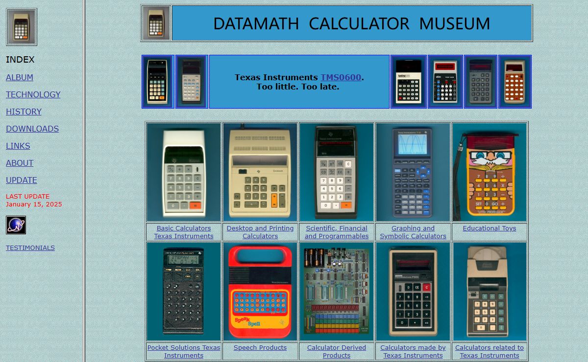  Datamath Calculator Museum