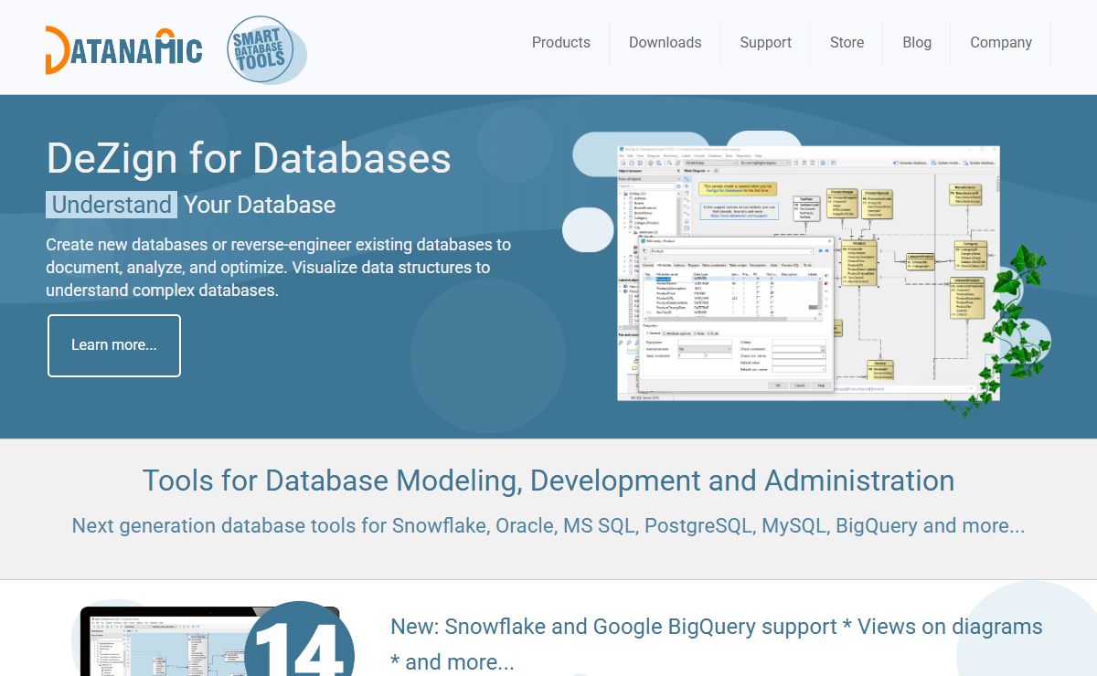Datanamic - Tools for data modeling and database development