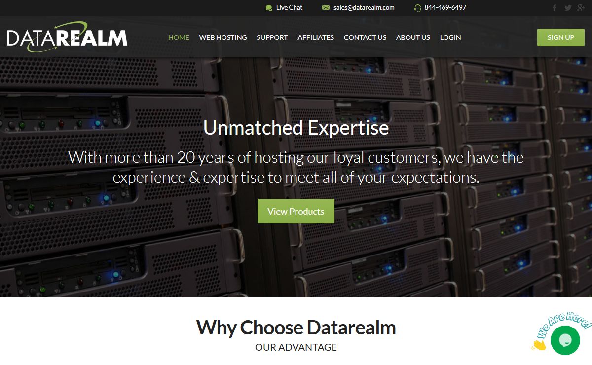 Dedicated Servers & Secure Web Hosting | Datarealm