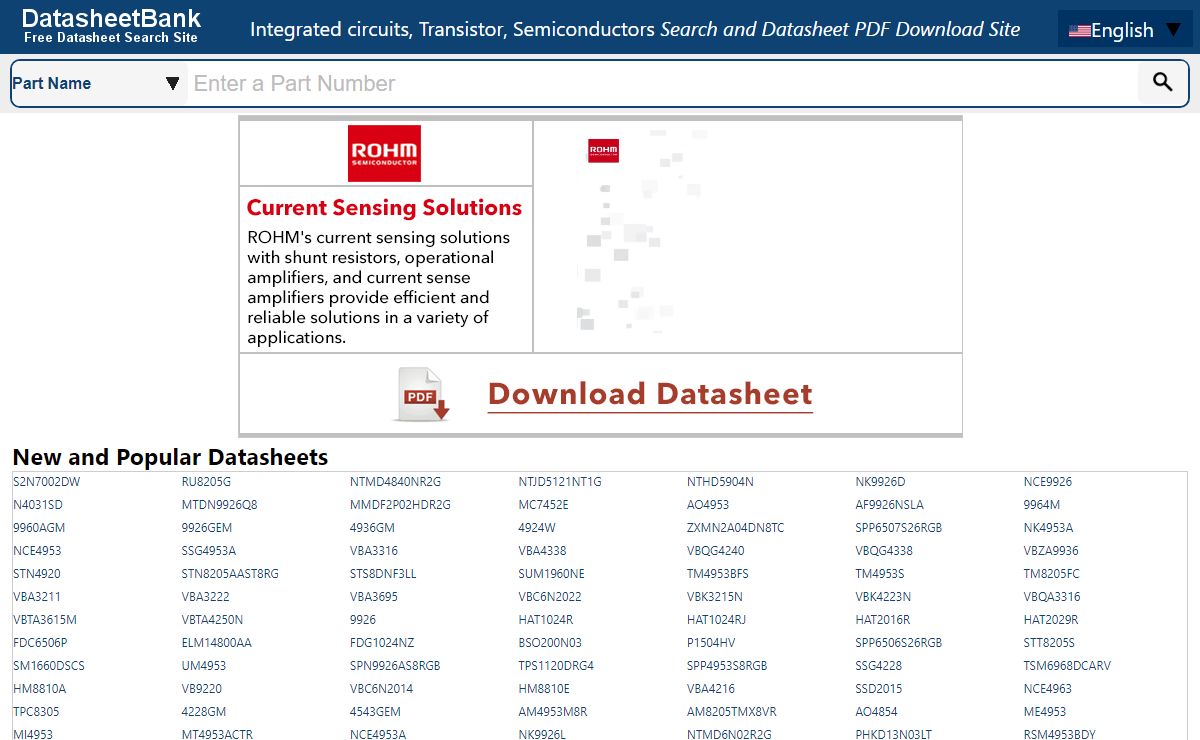 DATASHEETBANK.COM - Datasheet Search for Electronic Components and Semiconductors