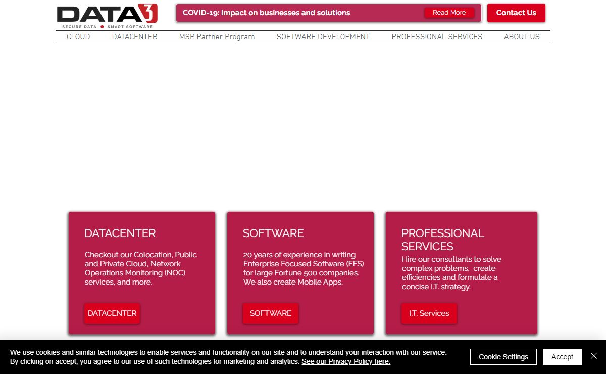 Data center | Software Development | DATA3 Corporation | United States