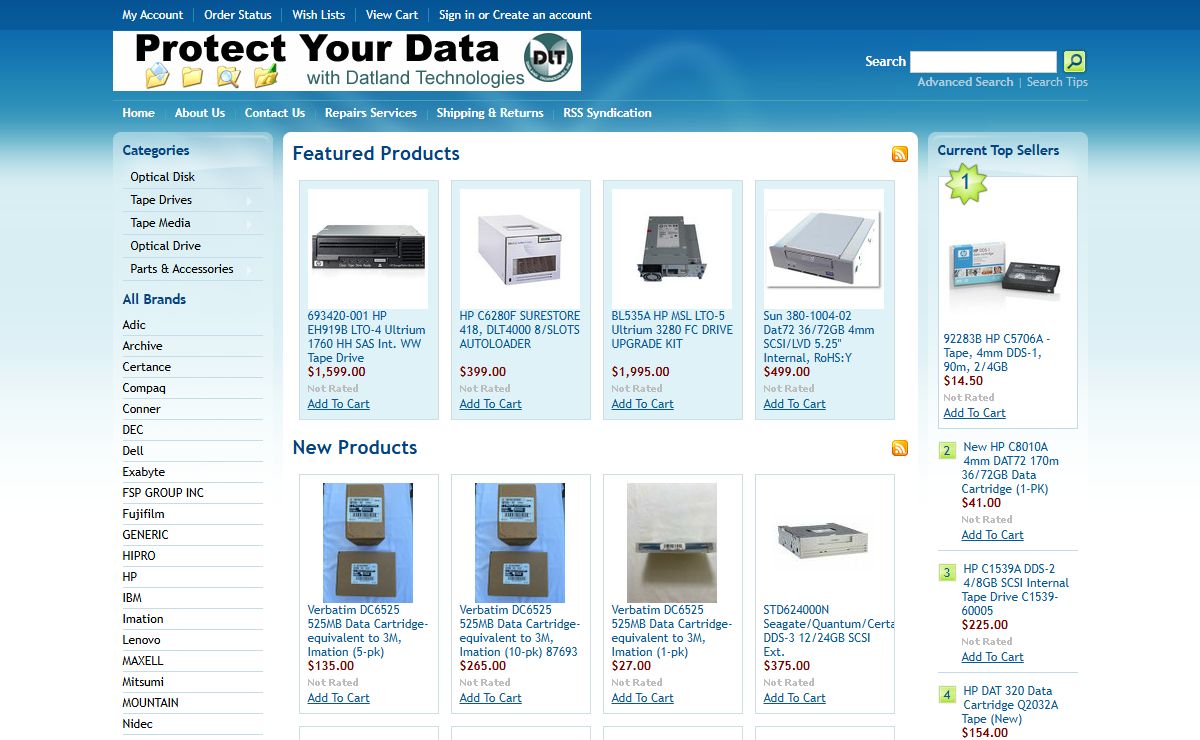 HP, LTO | SDLT | Tape Library | Backup | Drive - DatLand Technologies