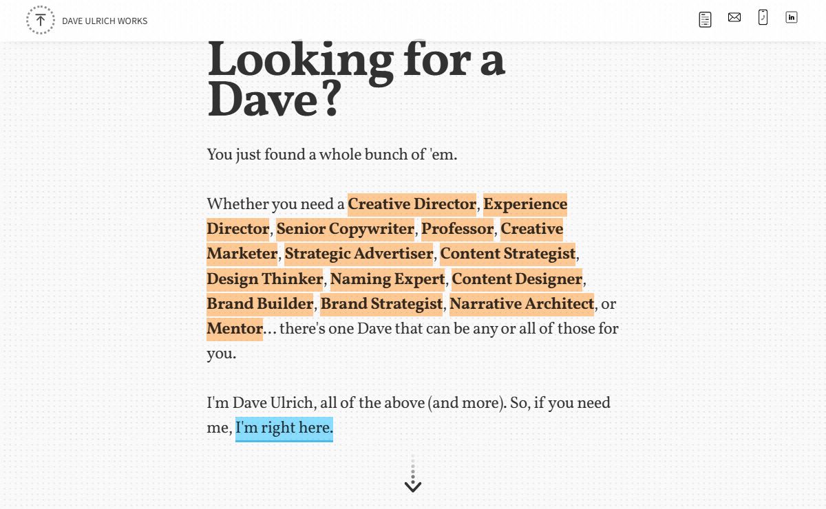 DAVE ULRICH WORKS