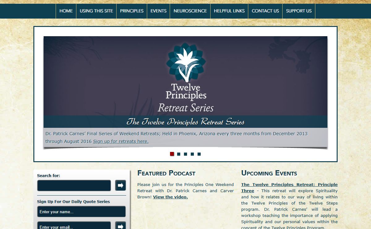 Addiction Recovery | The Twelve Principles