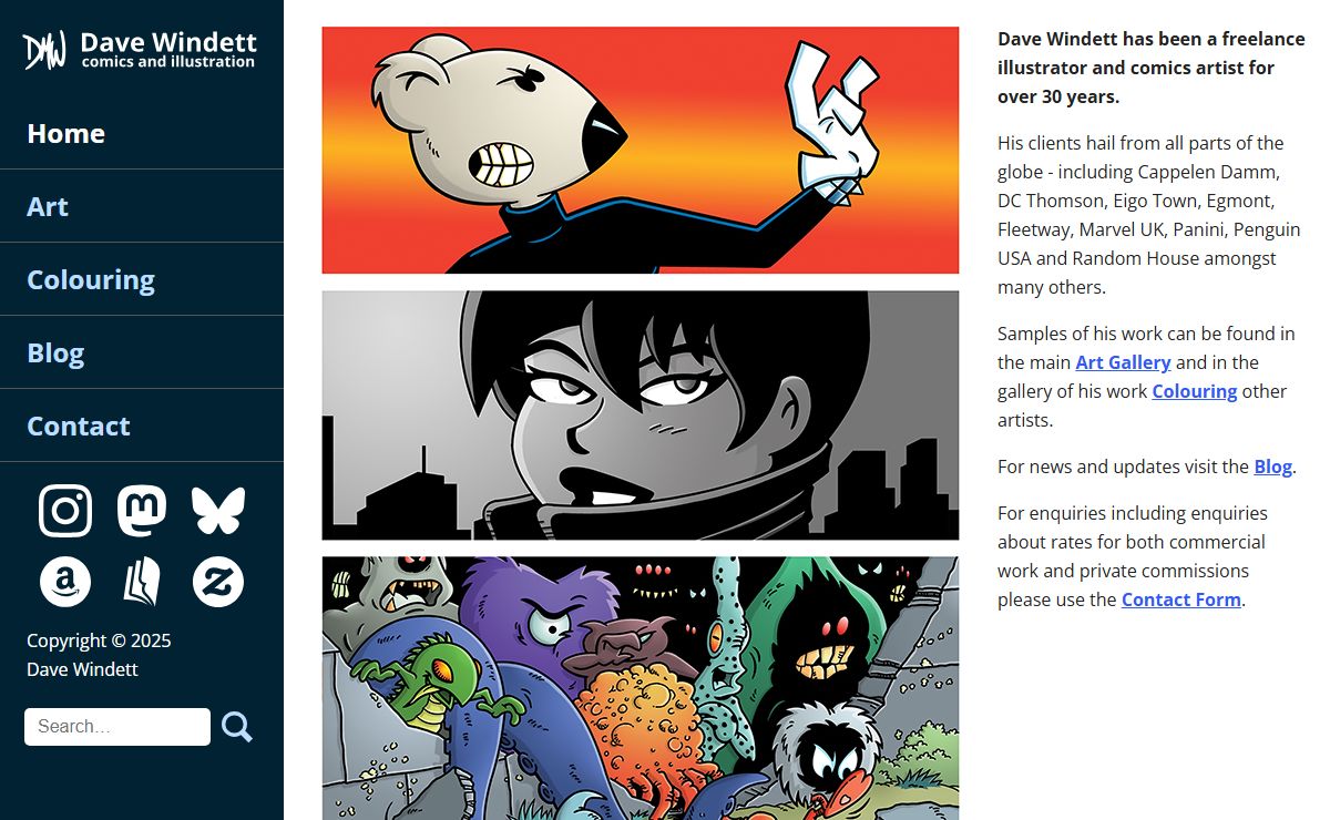Dave Windett Comics and Illustration
