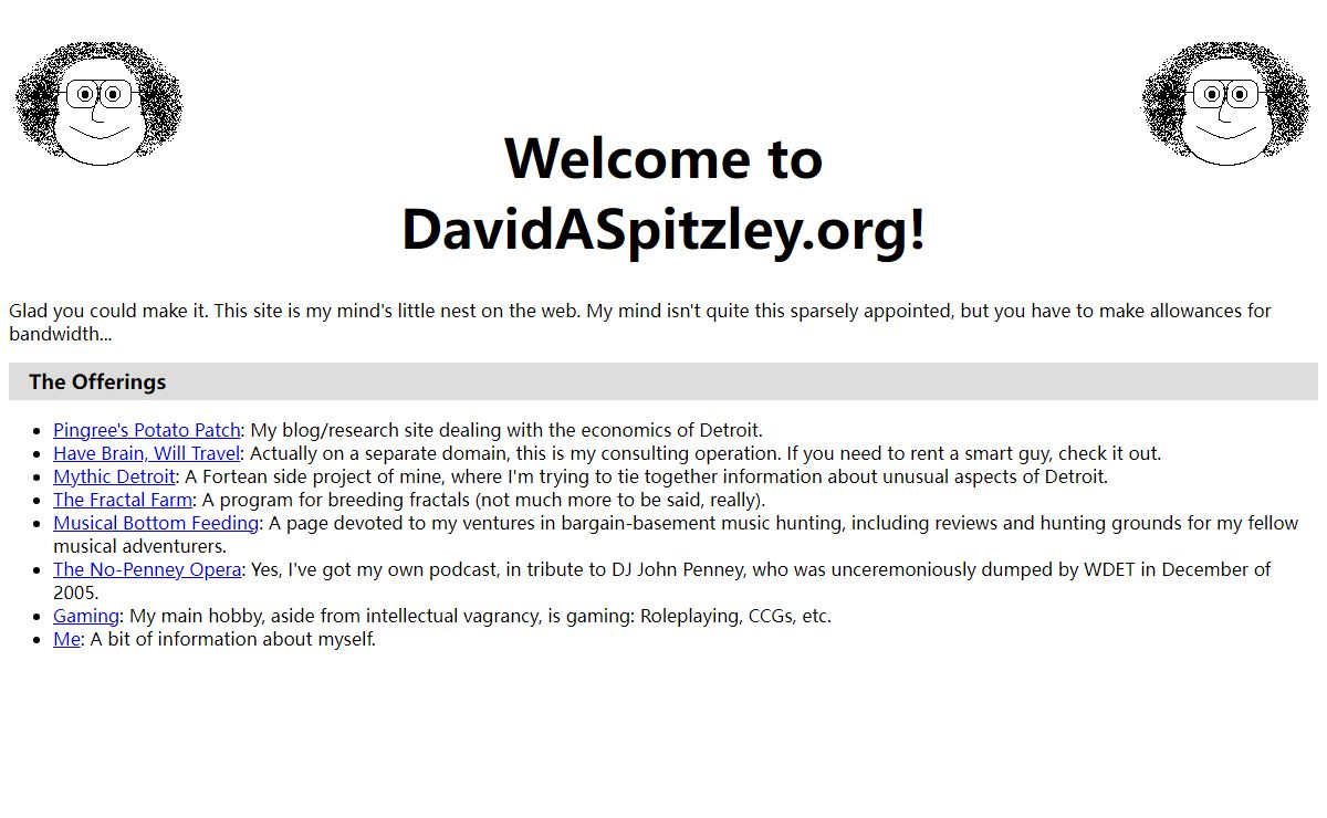 Welcome to DavidASpitzley.org
