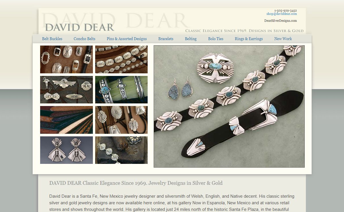 Santa Fe sterling silver gold jewelry designs