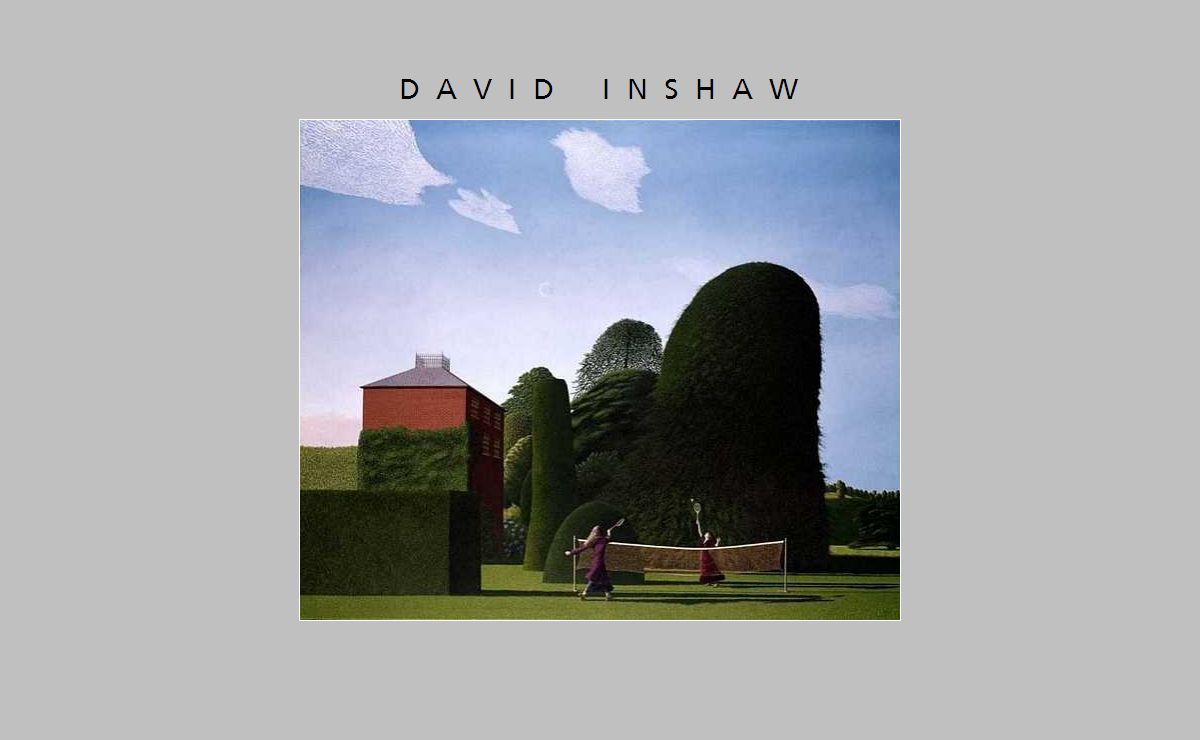 The David Inshaw website and on-line gallery