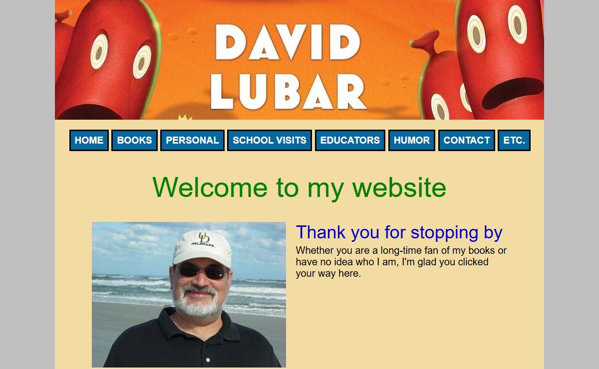 David Lubar—Writer and Game Designer—Home Page
