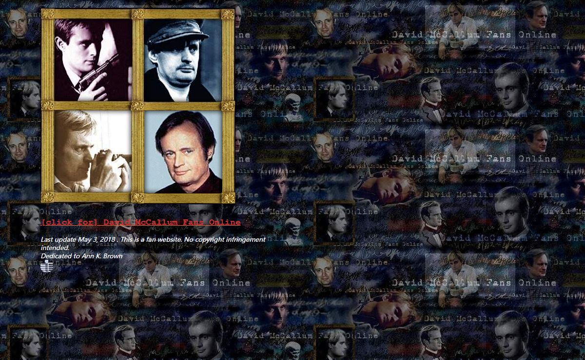 David McCallum Fans Online
