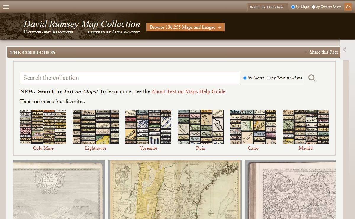 David Rumsey Historical Map Collection | The Collection