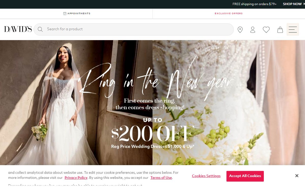 Wedding Dresses, Bridesmaids & Prom Gowns | David's Bridal