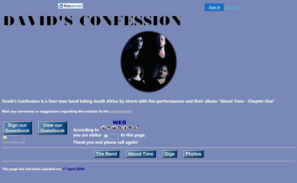 David's confession