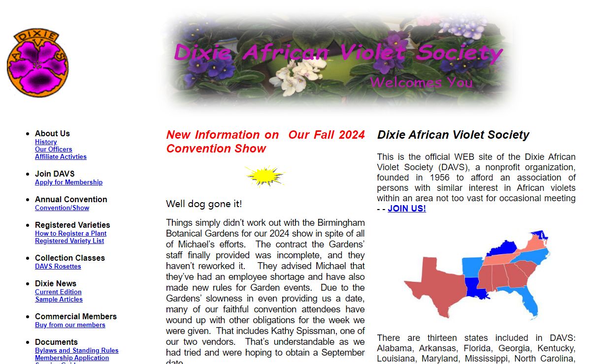 Dixie African Violet Society