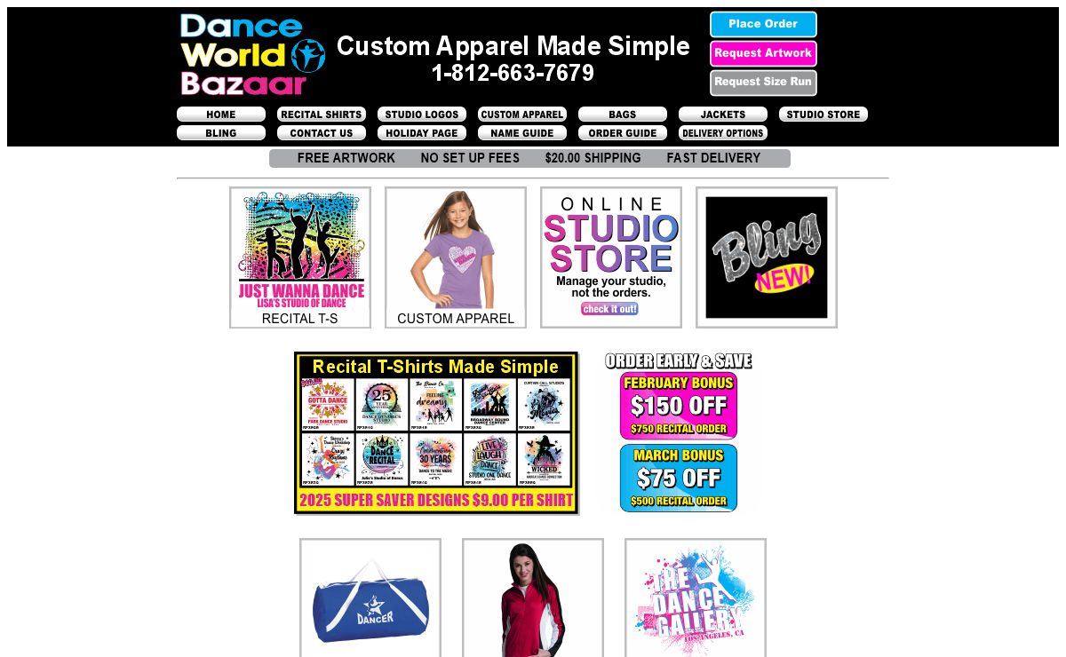 Dance World Bazaar (DAWOBAZ) ~ 800-467-7679