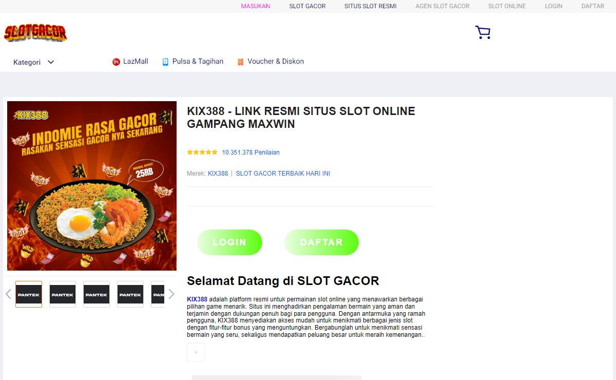KIX388 - LINK RESMI SITUS SLOT ONLINE GAMPANG MAXWIN