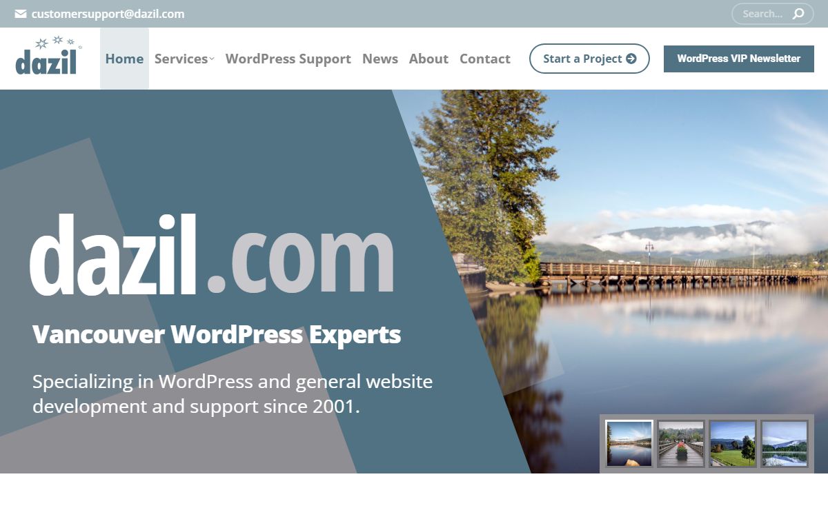 Home : Vancouver WordPress Development, Website Development and Consulting : dazil Internet Services