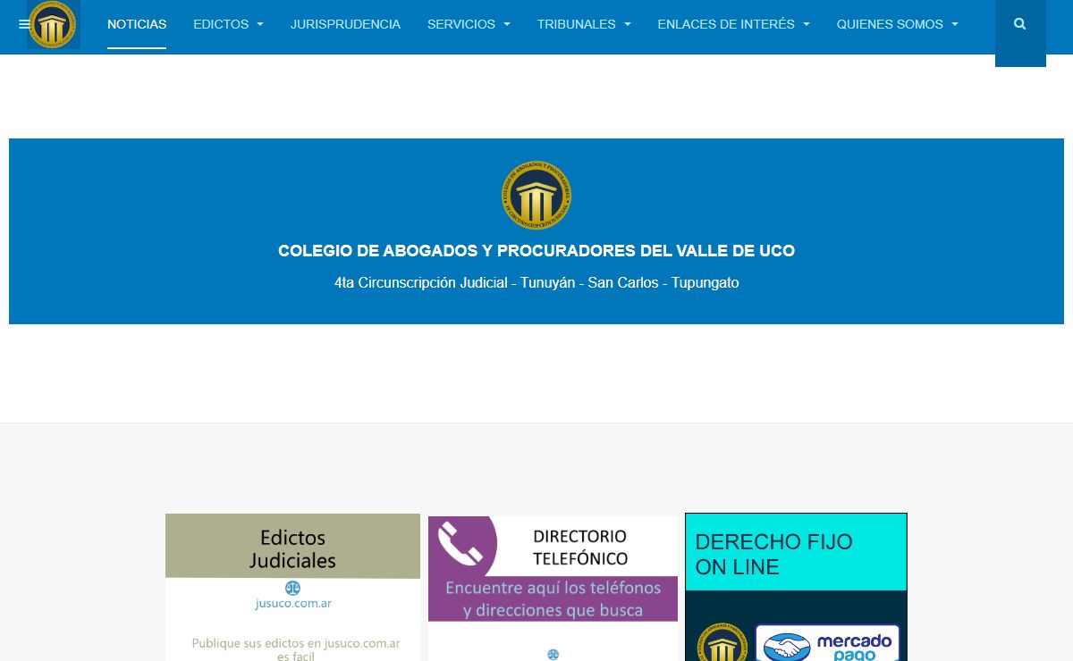 Noticias - Colegio de Abogados y Procuradores de Mendoza - Valle de Uco