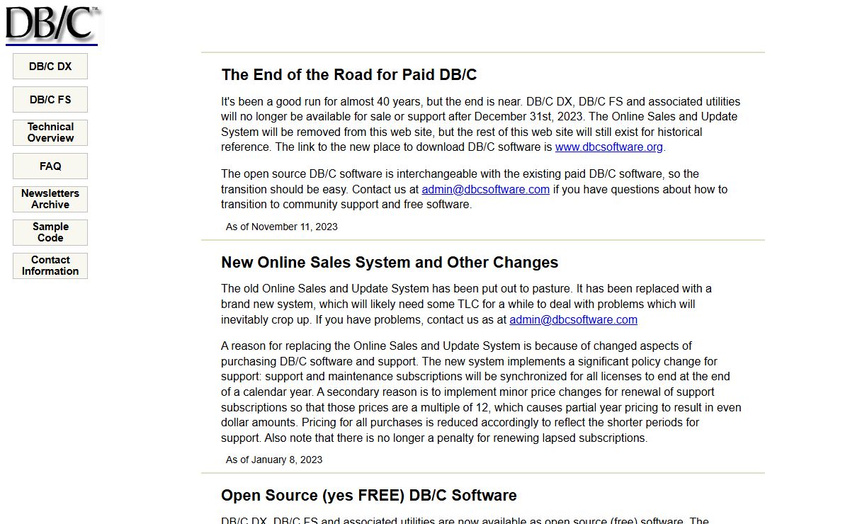 DB/C Software