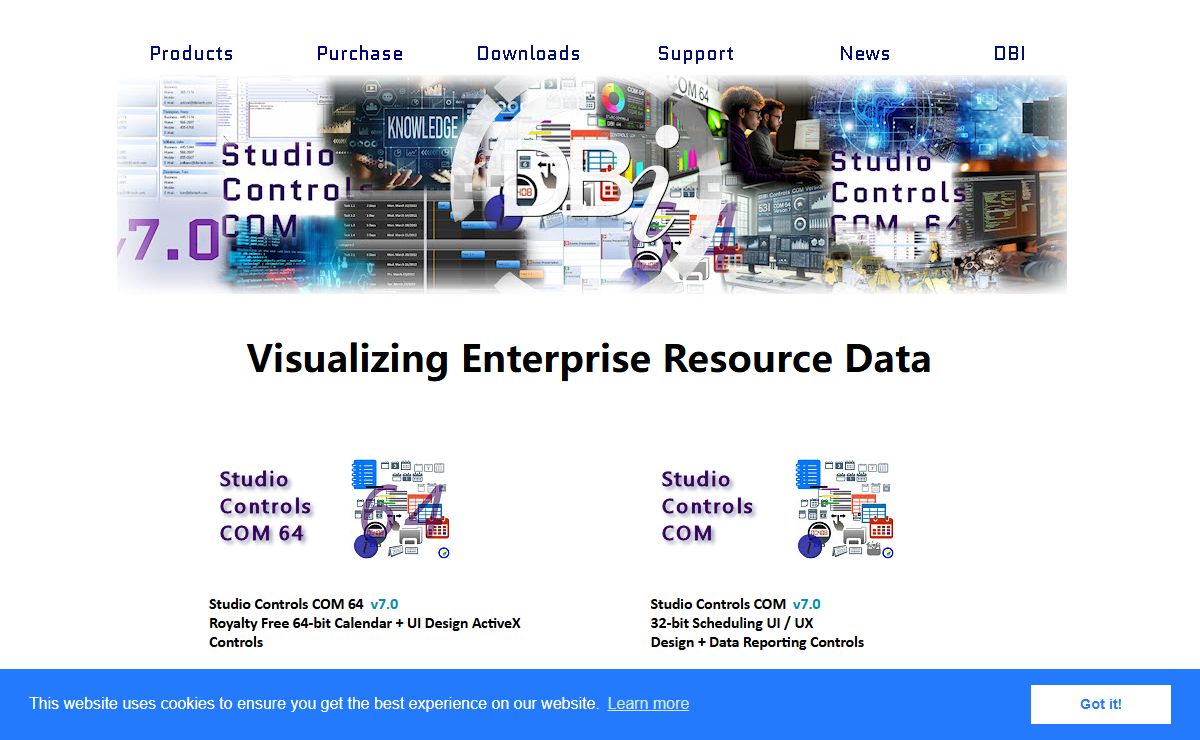 DBI Technologies Inc - Data Visualization Component Software and Services for Enterprise Keyword Management, Enterprise Resource Planning and UX Design